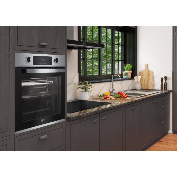 Beko CIMY91X AeroPerfect CIMY91X 60cm Built In Single Multi - function Oven - Stainless Steel