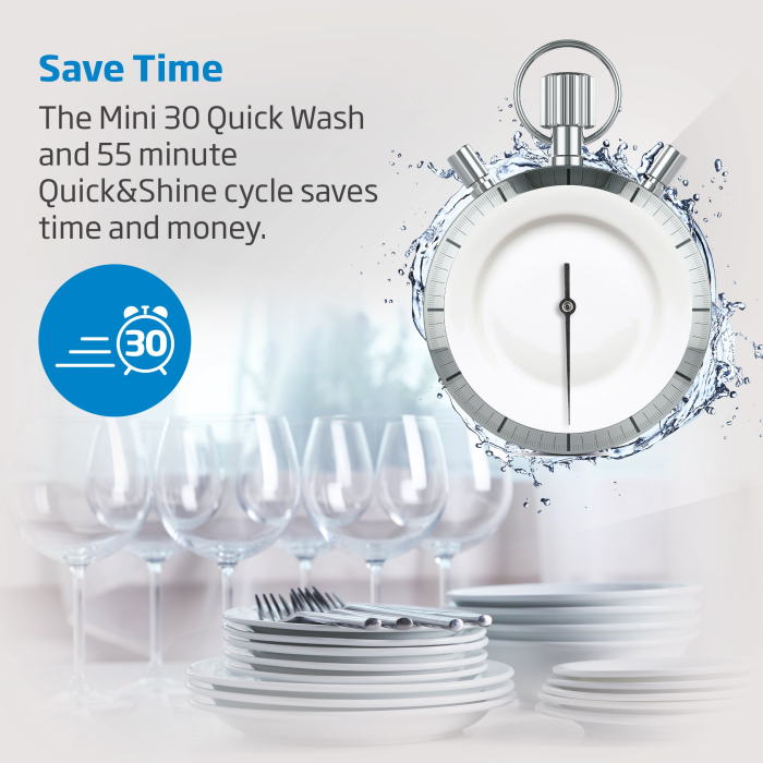 Beko DIN15C20 Integrated Full Size Dishwasher - 14 Place Settings