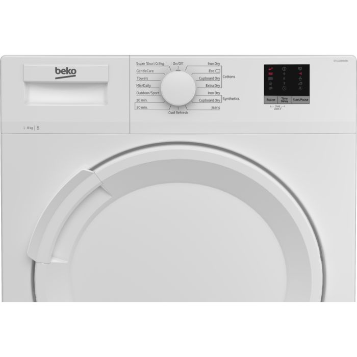 Beko DTLCE80051W 8kg Condenser Tumble Dryer - White