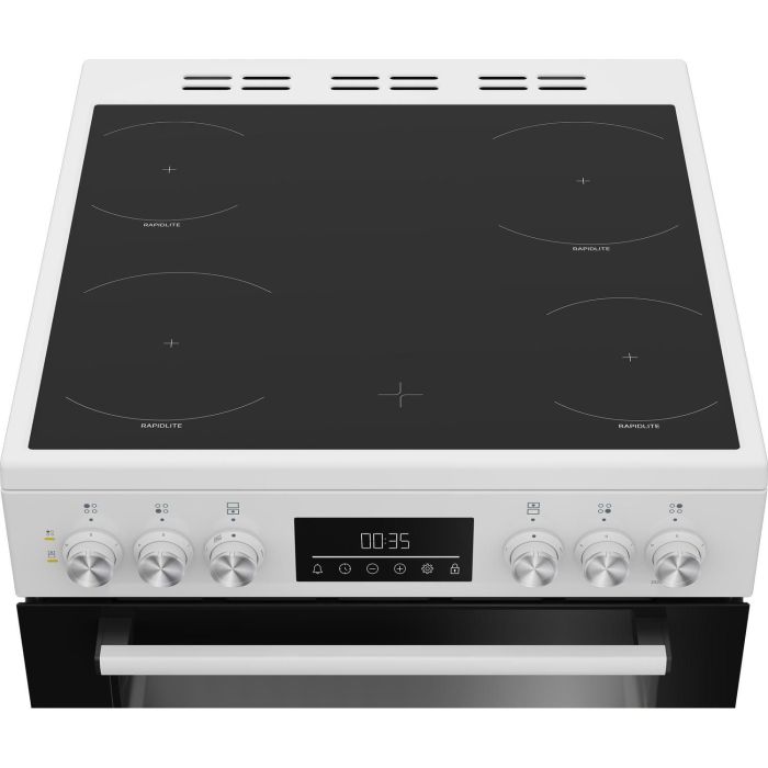 Beko FDC6731W 60cm Double Oven Electric Cooker - White