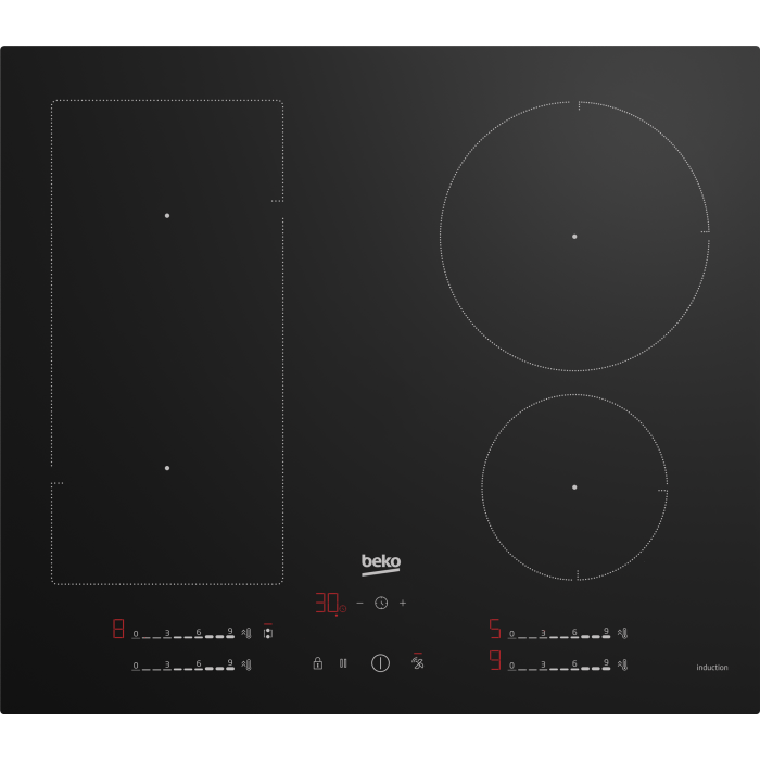 Beko HIIP64530UFT  59cm Electric Hob - Black