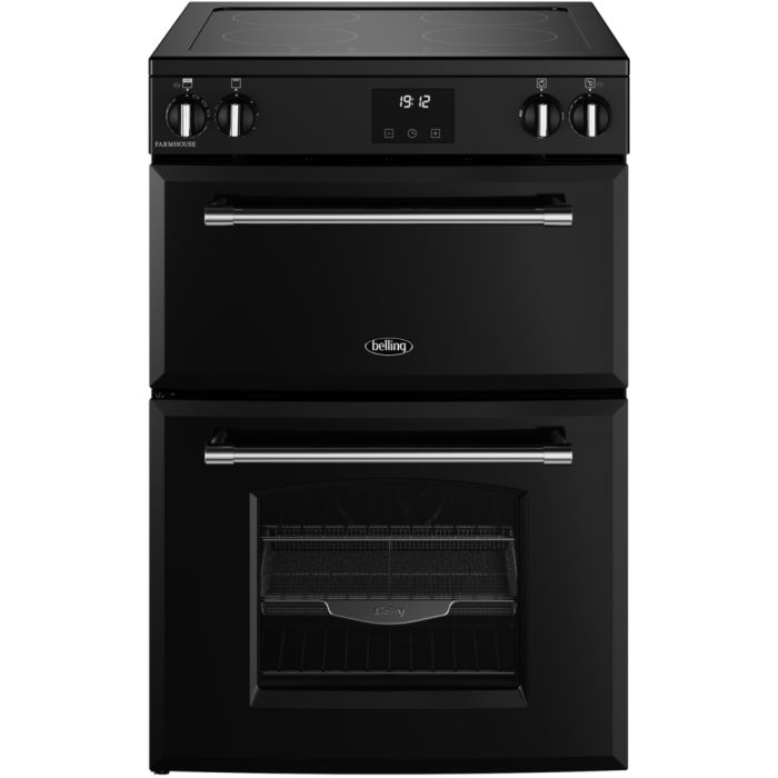 Belling FH60EiTCH BLK Induction Electric Cooker with Double Oven - Black
