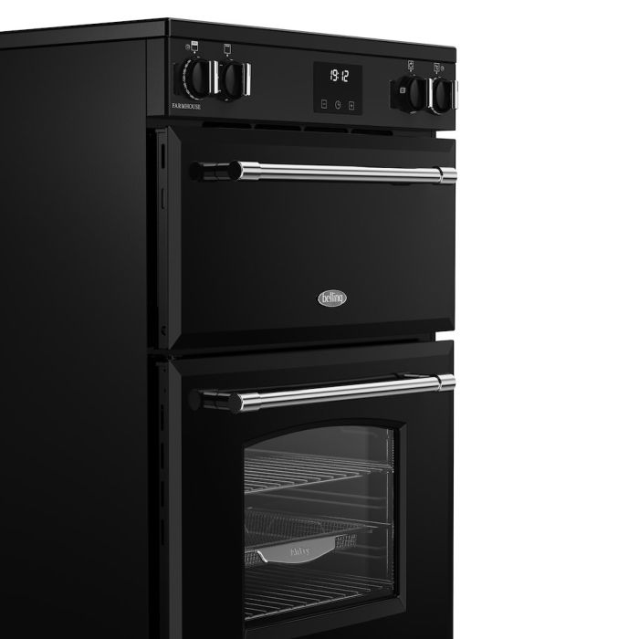 Belling FH60EiTCH BLK Induction Electric Cooker with Double Oven - Black