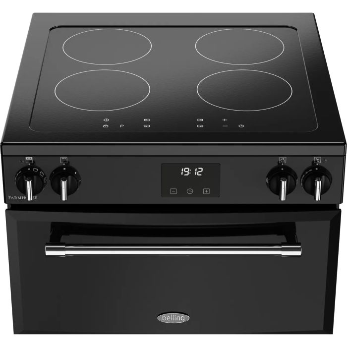 Belling FH60EiTCH BLK Induction Electric Cooker with Double Oven - Black