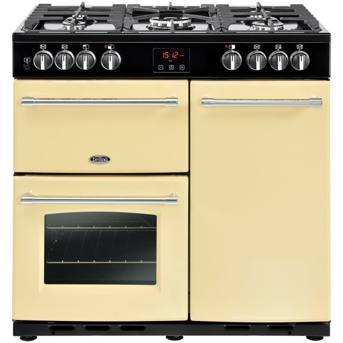 Belling 444444123 Farmhouse 90DFT Dual Fuel Range Cooker