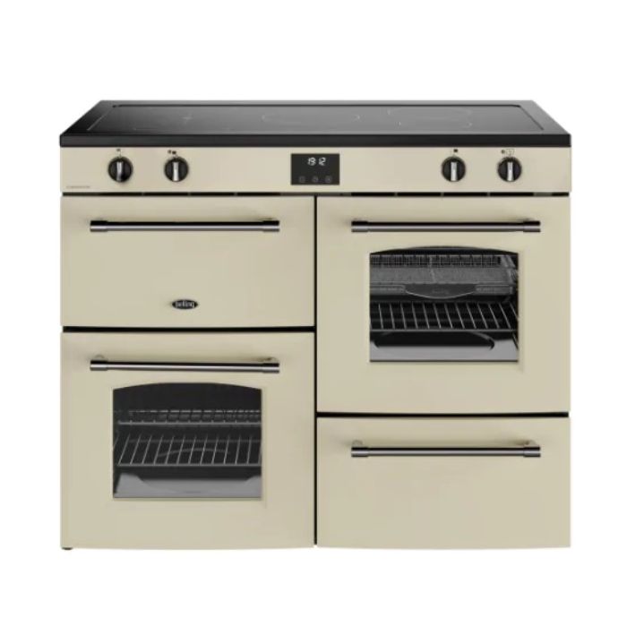 Belling Farmhouse 110cm Induction Range Cooker - Cream