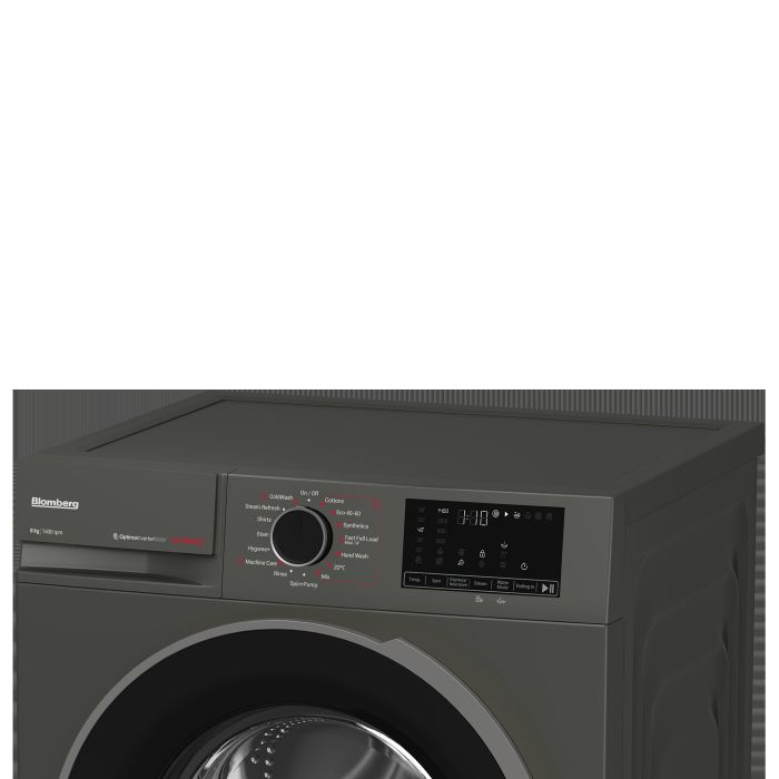 Blomberg LWA18461G 8kg 1400 Spin RecycledTub Washing Machine - Graphite