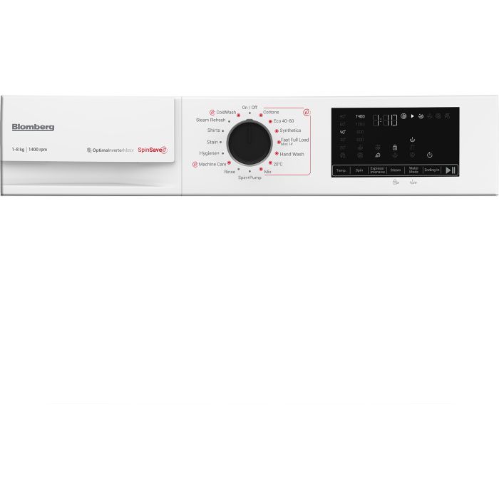 Blomberg LWA18461W 8kg 1400 Spin Washing Machine - White
