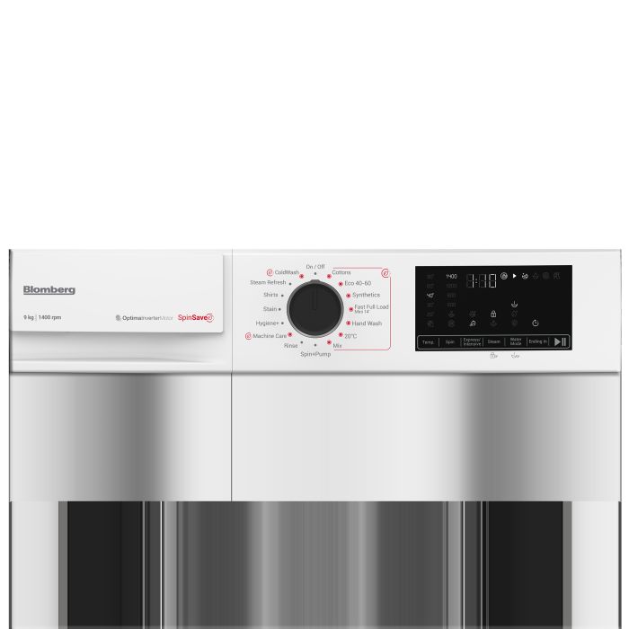 Blomberg LWA29461W 9kg 1400 Spin RecycledTub Washing Machine - White