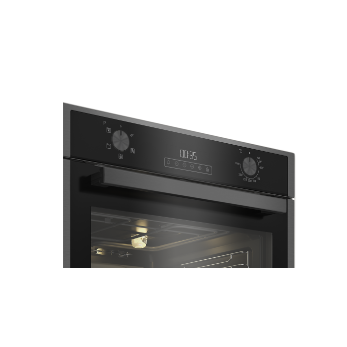 Blomberg ROEN9202DX 59.4cm Built In Electric Single Oven - Dark Steel