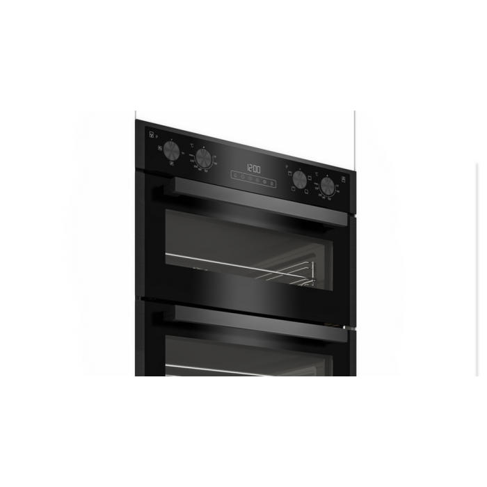 Blomberg ROTN9202DX 59.4cm Built In Electric Double Oven - Dark Steel