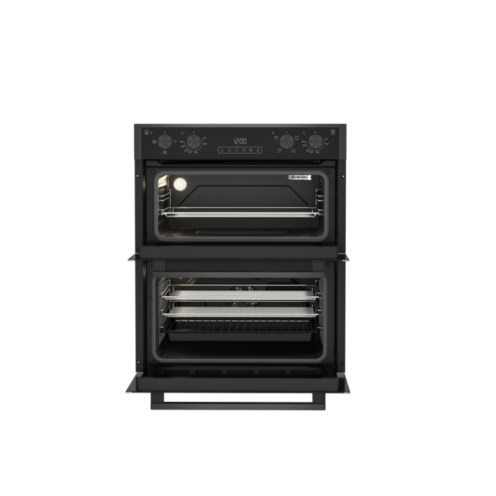 Blomberg ROTN9202DX 59.4cm Built In Electric Double Oven - Dark Steel