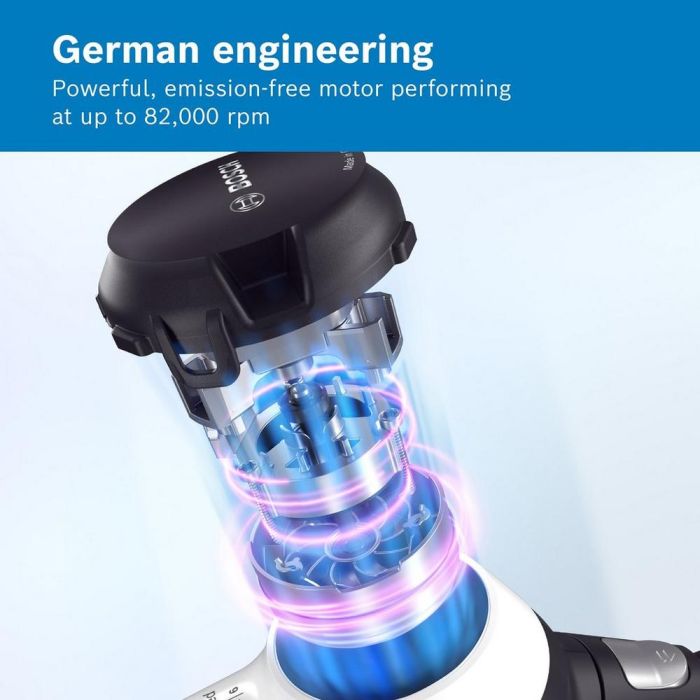 Bosch BCS711GB Unlimited 7 Cordless Vacuum Cleaner - 40 Minutes Run Time - Dark Granite