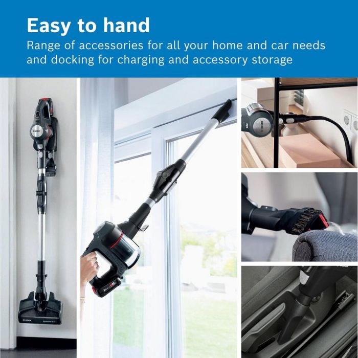 Bosch BCS711GB Unlimited 7 Cordless Vacuum Cleaner - 40 Minutes Run Time - Dark Granite