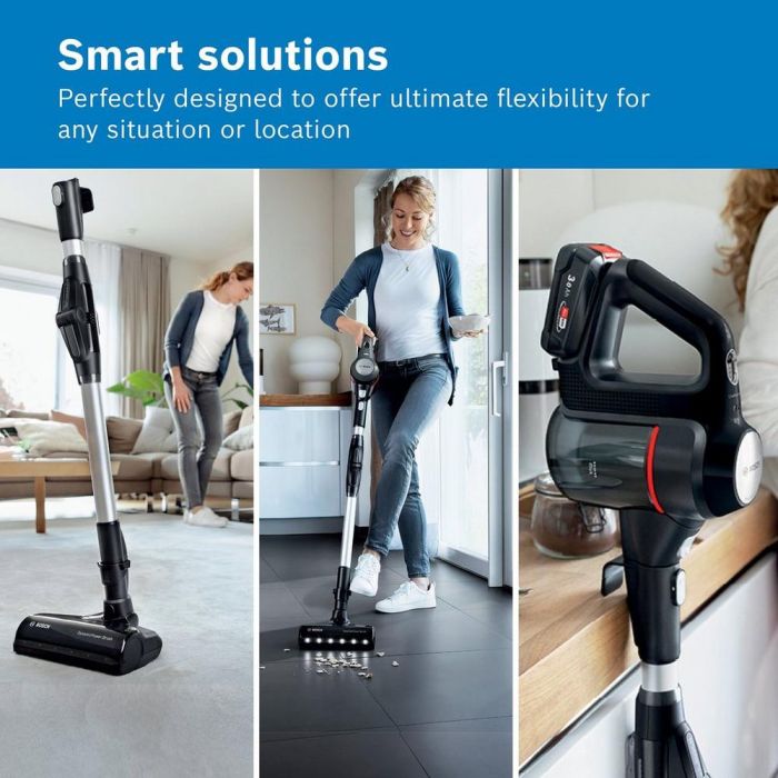 Bosch BCS711GB Unlimited 7 Cordless Vacuum Cleaner - 40 Minutes Run Time - Dark Granite