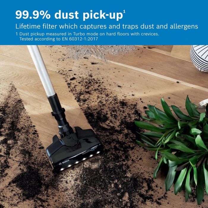 Bosch BCS711GB Unlimited 7 Cordless Vacuum Cleaner - 40 Minutes Run Time - Dark Granite