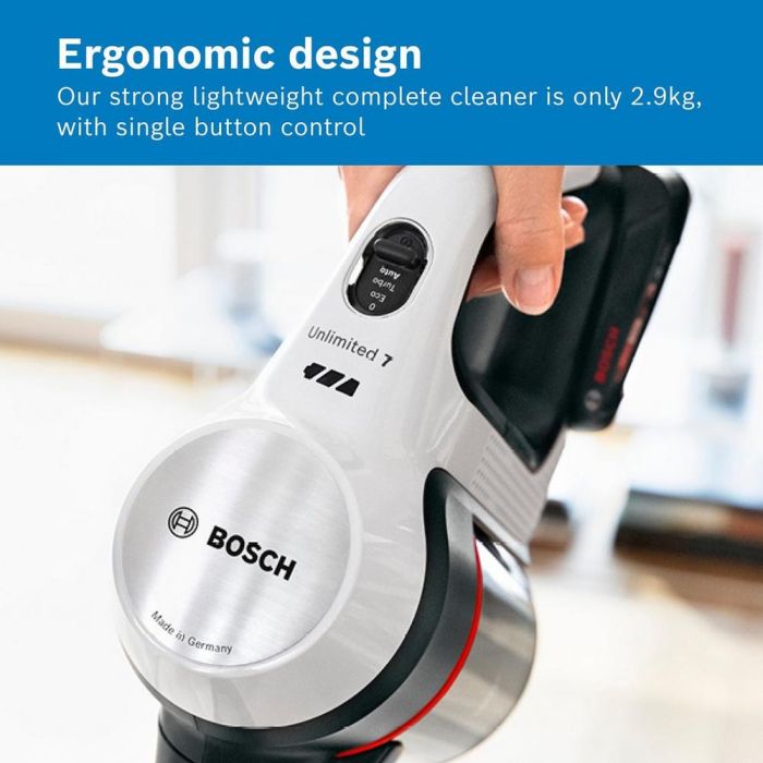 Bosch BCS712GB Unlimited 7 BCS712GB Cordless Vacuum Cleaner - White