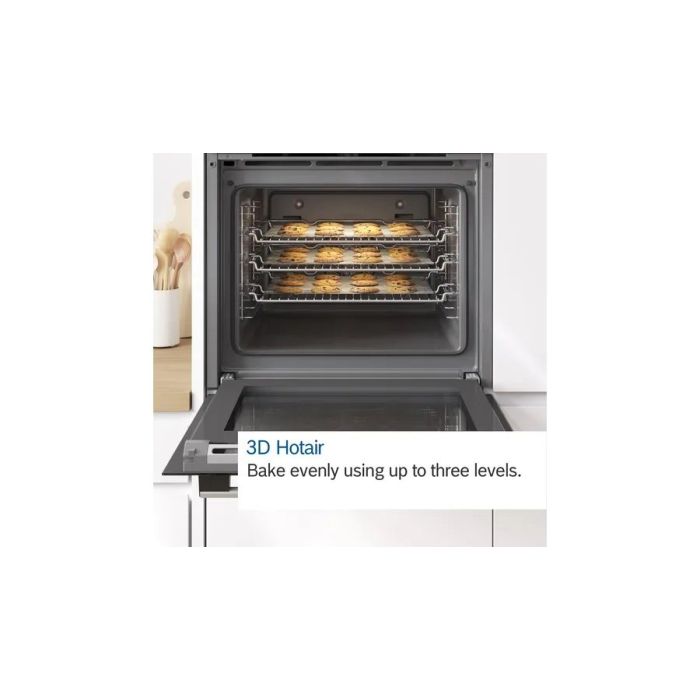 Bosch HBG579BB6B 59.4cm Built In Electric Single Oven - Black
