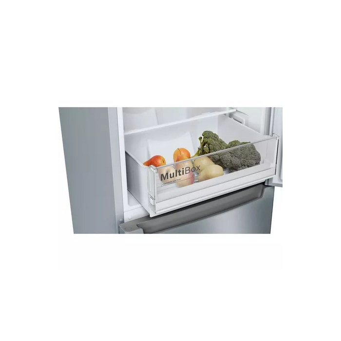 Bosch KGN34NLEAG 186x60 NoFrost fridge freezer, MultiBox, 4 glass safety shelves, MultiAirflow, 3 fu