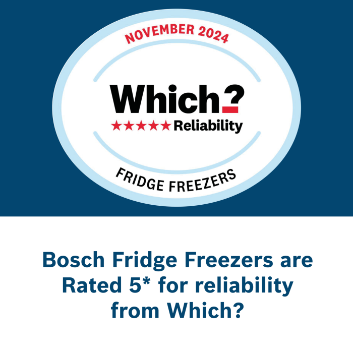 Bosch KGN392LAGG 60cm 60/40 Total No Frost Fridge Freezer - Stainless Steel Look