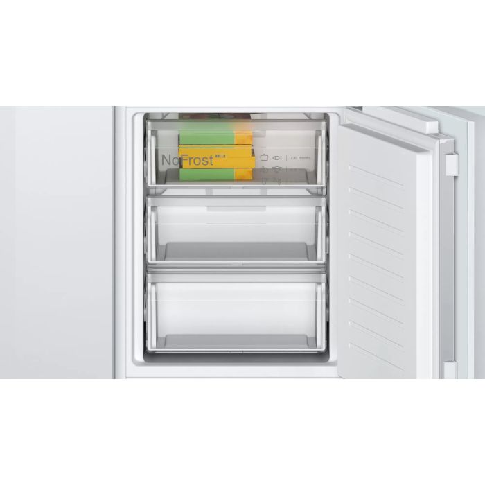 Bosch KIN86NFE0G 54.1cm 70/30 Built-In Frost Free Fridge Freezer - White