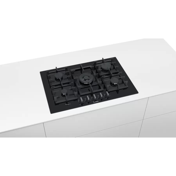 Bosch PPQ7A6B90 Series 6 75cm Tempered Glass Gas Hob