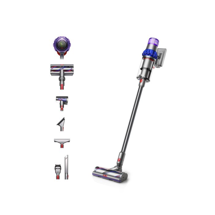 Dyson V15Extra Handheld Stick Vacuum Cleaner - 60 Minutes Run Time - Nickel/Blue