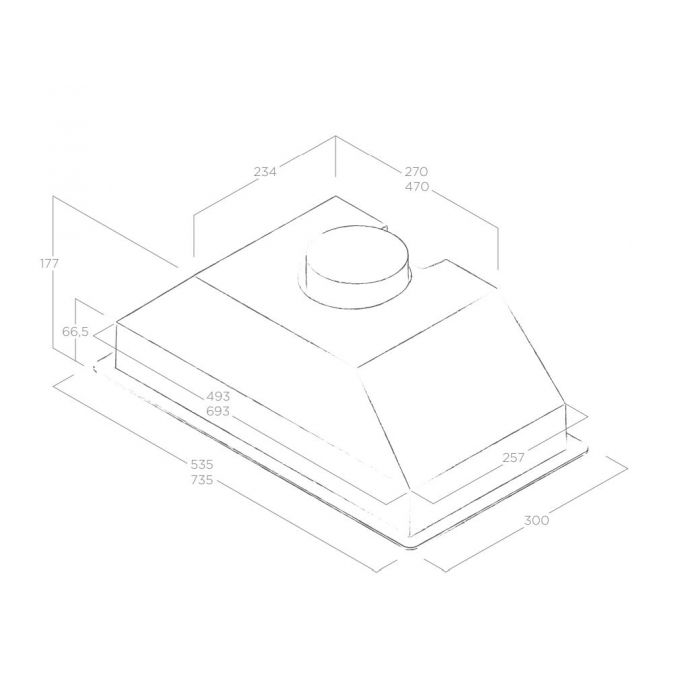 Elica ERACIXA52 52Cm Integrated Hood Eracixa52