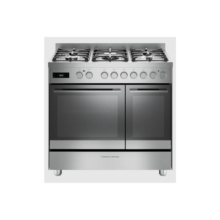 90cm Series 7
Fisher & Paykel Contemporary Dual Fuel 5 Burner Freestanding Cooker 