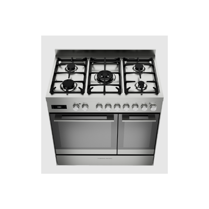 90cm Series 7
Fisher & Paykel Contemporary Dual Fuel 5 Burner Freestanding Cooker 
