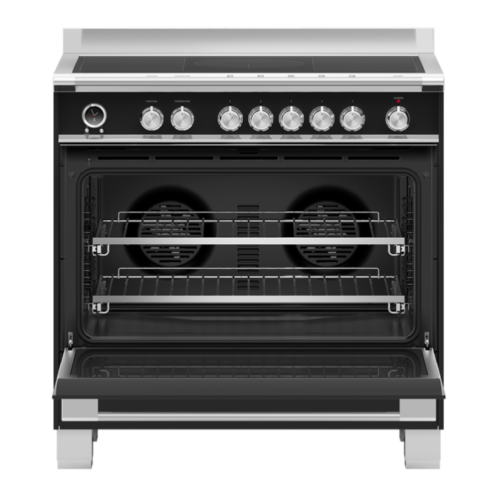 Fisher & Paykel 90cm Induction Pyrolytic Cooker - Black