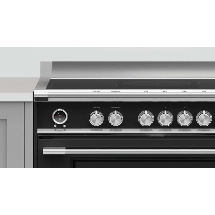 Fisher & Paykel 90cm Induction Pyrolytic Cooker - Black