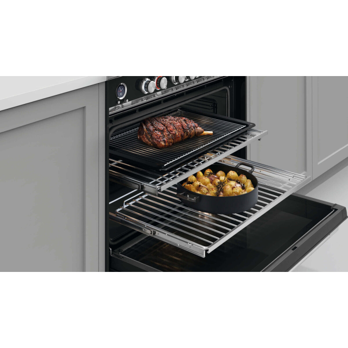 Fisher & Paykel 90cm Induction Pyrolytic Cooker - Black