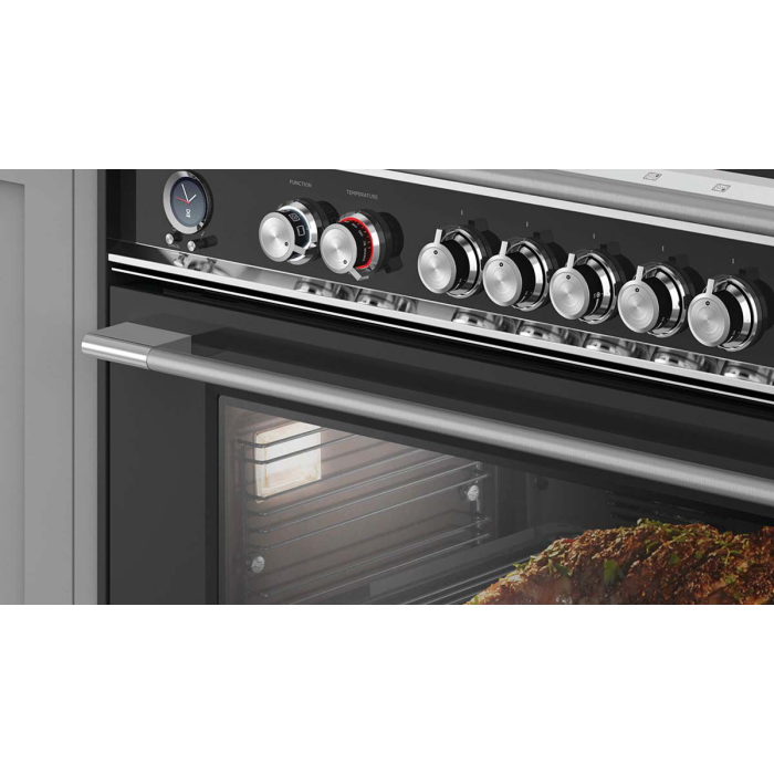 Fisher & Paykel 90cm Induction Pyrolytic Cooker - Black