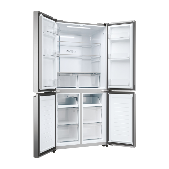 Haier HCR3818ENMM 83.3cm Total No Frost Multi Door Fridge Freezer - Inox