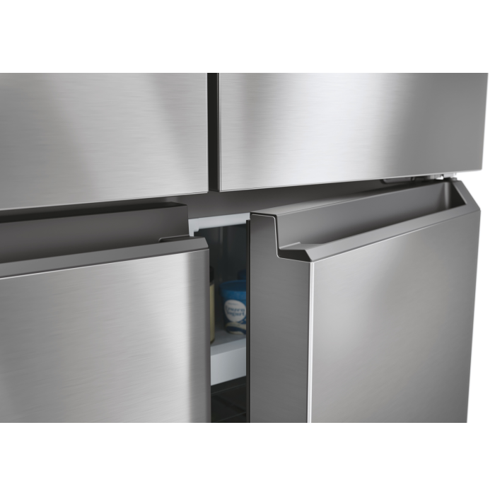 Haier HCR3818ENMM 83.3cm Total No Frost Multi Door Fridge Freezer - Inox