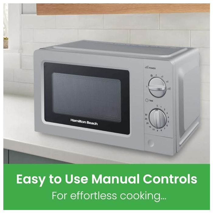 Hamilton Beach Hb70t20s 20 Litres 700W Manual Control Silver Solo Microwave