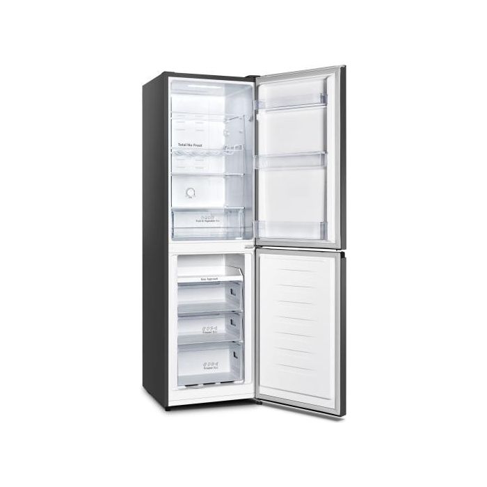 Hisense RB327N4BBE 55cm 50/50 Total No Frost Fridge Freezer - Black Steel