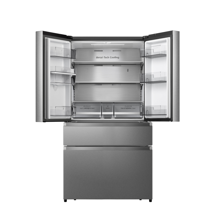 Hisense RF749N4SWSE 91.4cm American Style Fridge Freezer - Stainless Steel