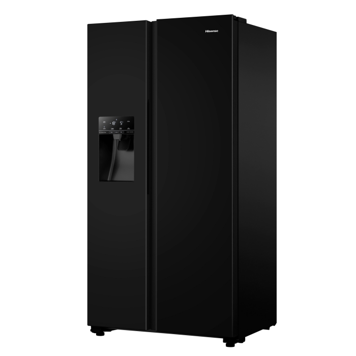 Hisense RS694N4TBE 91cm American Style Fridge Freezer - Black