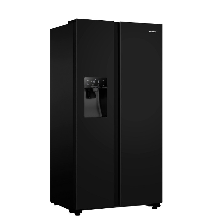 Hisense RS694N4TBE 91cm American Style Fridge Freezer - Black