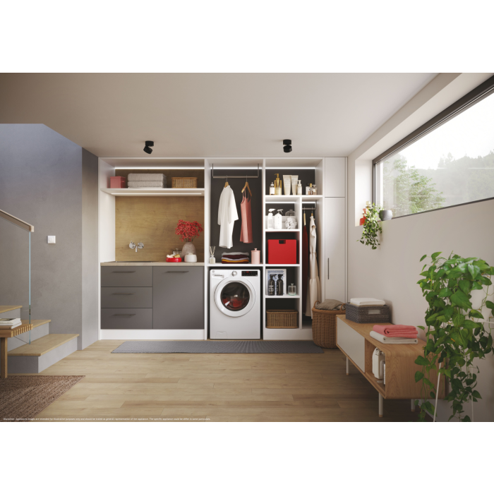 Hoover H3WPS496TAM6 9kg 1400 Spin Washing Machine - White