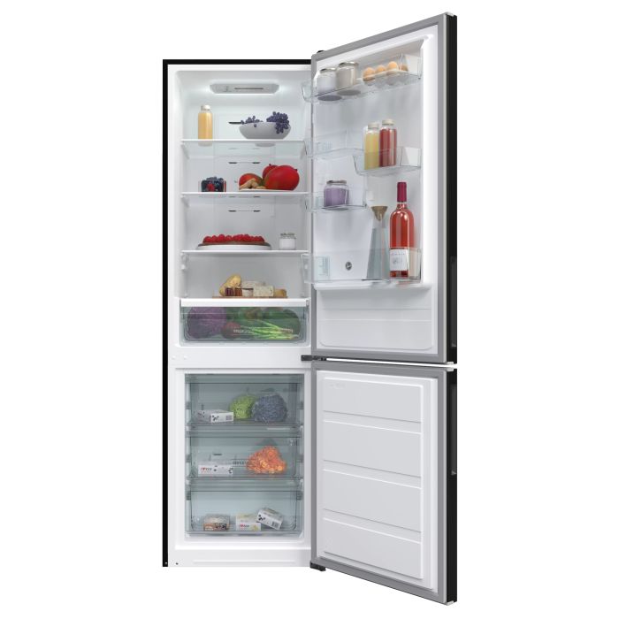 Hoover Candy HMDNB6184BK 70/30 Fridge Freezer - Black 