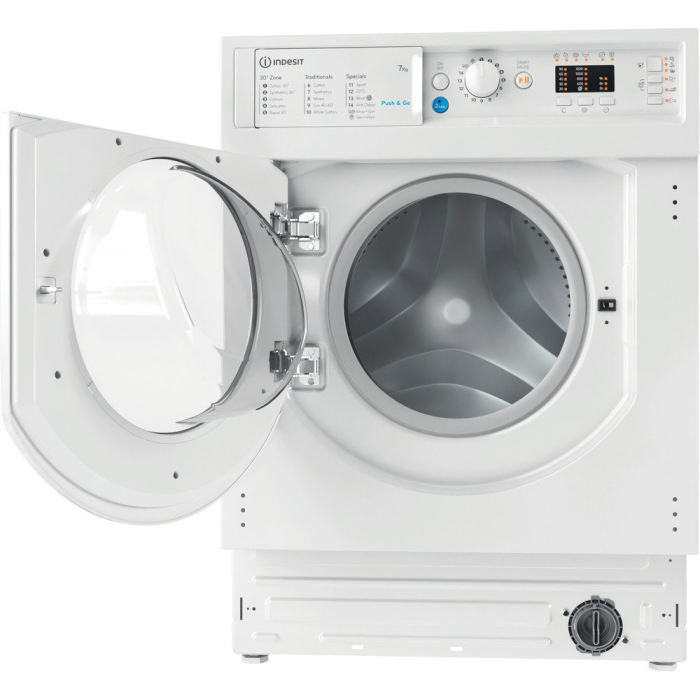 Indesit BIWMIL71252UKN 7kg 1200 Spin Integrated Washing Machine - White