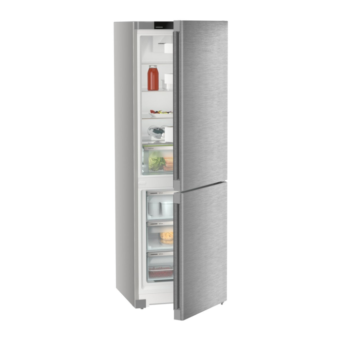 Liebherr CNSDC5203 60cm 60/40 Frost Free Fridge Freezer with EasyFresh - Silver Steel
