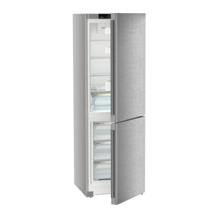 Liebherr CNSDC5203 60cm 60/40 Frost Free Fridge Freezer with EasyFresh - Silver Steel