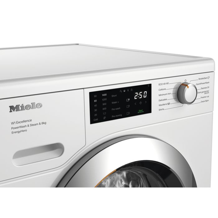 Miele WEE385 WCS 8kg 1400 Spin Washing Machine - Lotus White