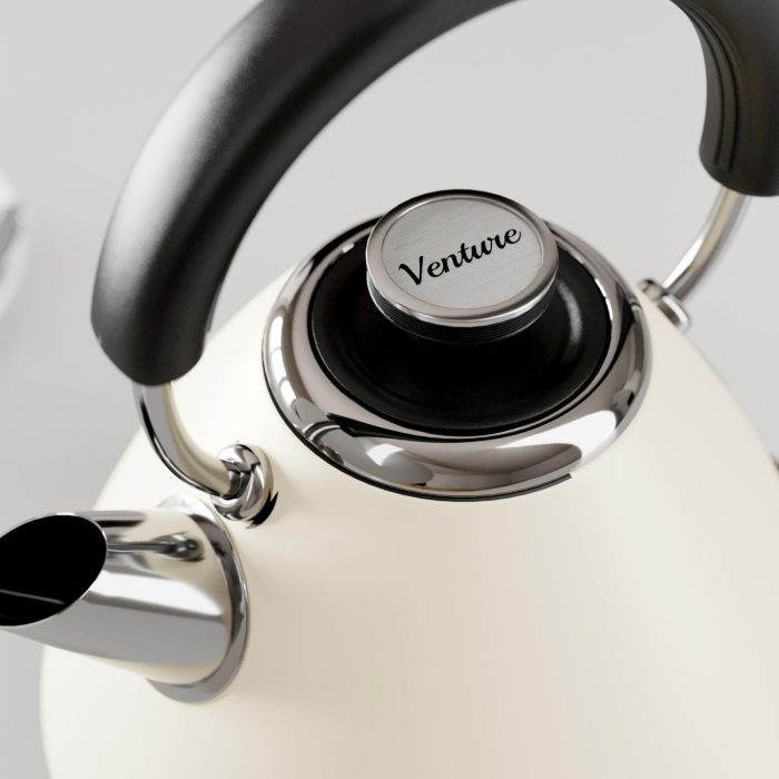Morphy Richards 100132 1.5 Litres Venture Pyramid Rapid Boil Kettle - Cream