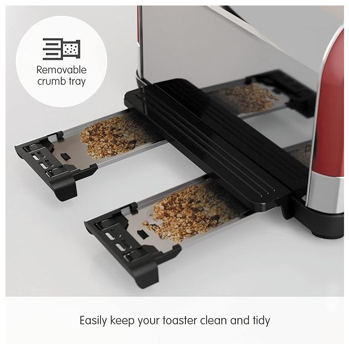 Morphy Richards 240133 Toaster Venture 4 Slice Red