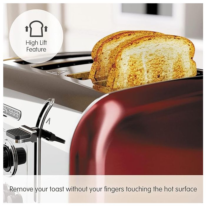 Morphy Richards 240133 Toaster Venture 4 Slice Red